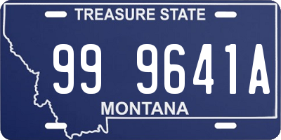 MT license plate 999641A