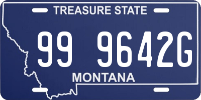 MT license plate 999642G