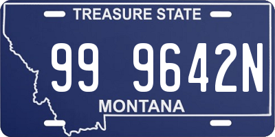 MT license plate 999642N