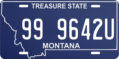 MT license plate 999642U