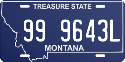 MT license plate 999643L