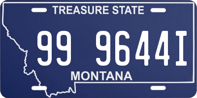 MT license plate 999644I