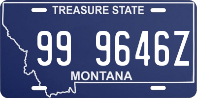 MT license plate 999646Z