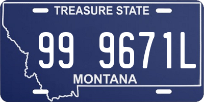 MT license plate 999671L