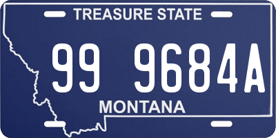 MT license plate 999684A