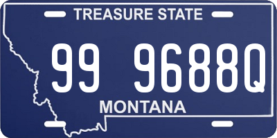 MT license plate 999688Q