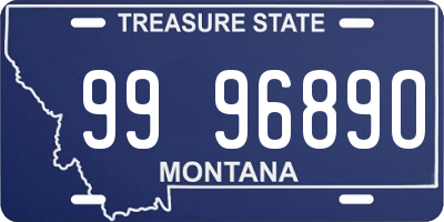 MT license plate 999689O