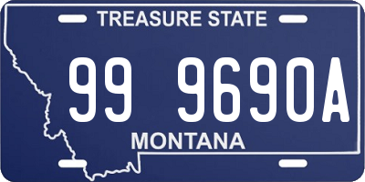 MT license plate 999690A