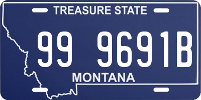 MT license plate 999691B