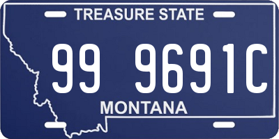 MT license plate 999691C