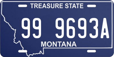 MT license plate 999693A