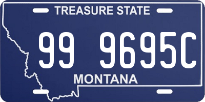 MT license plate 999695C