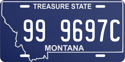 MT license plate 999697C