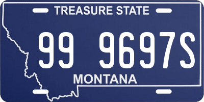 MT license plate 999697S