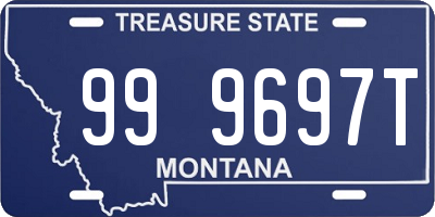 MT license plate 999697T