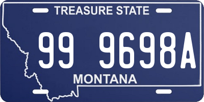 MT license plate 999698A