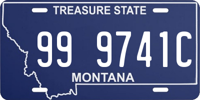 MT license plate 999741C