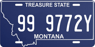 MT license plate 999772Y