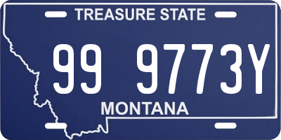 MT license plate 999773Y