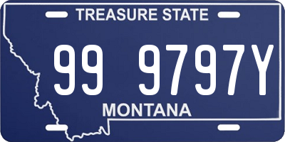 MT license plate 999797Y