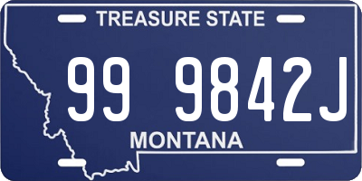 MT license plate 999842J