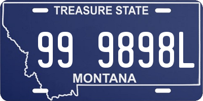 MT license plate 999898L