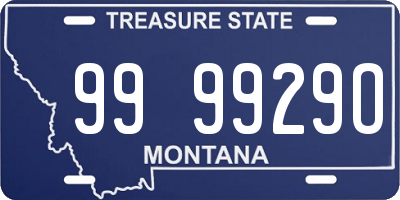 MT license plate 999929O