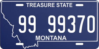 MT license plate 999937O