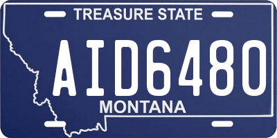 MT license plate AID6480