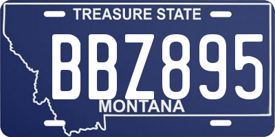 MT license plate BBZ895