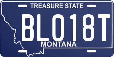 MT license plate BL018T