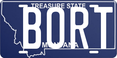 MT license plate BORT