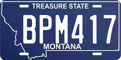 MT license plate BPM417