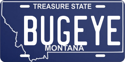 MT license plate BUGEYE