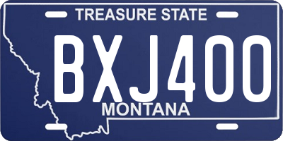 MT license plate BXJ400