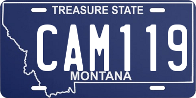 MT license plate CAM119