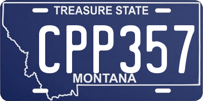 MT license plate CPP357