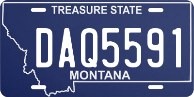 MT license plate DAQ5591
