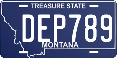 MT license plate DEP789