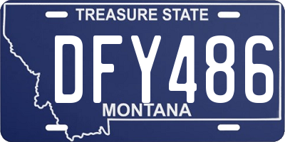 MT license plate DFY486