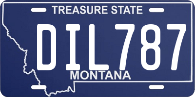 MT license plate DIL787