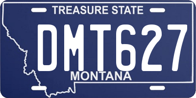 MT license plate DMT627