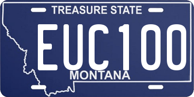 MT license plate EUC100