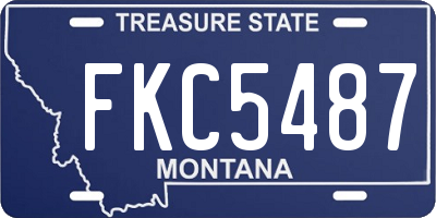 MT license plate FKC5487