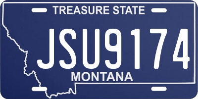 MT license plate JSU9174