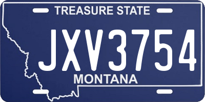 MT license plate JXV3754