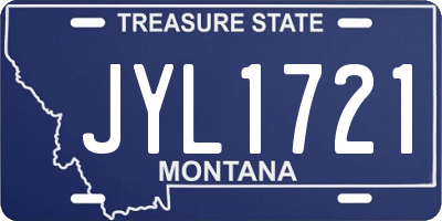 MT license plate JYL1721
