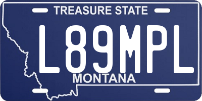 MT license plate L89MPL