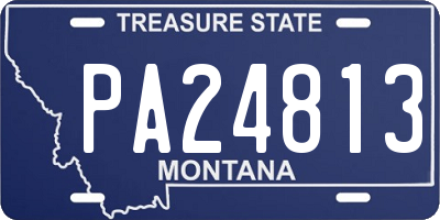 MT license plate PA24813