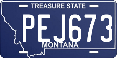 MT license plate PEJ673